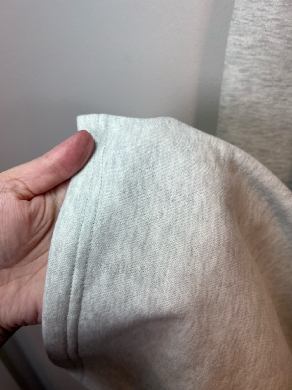 Edikted Kori Oversized Wide-Leg Sweatpants Gray Melange Pocket Fleece NEW Medium - Picture 13 of 15